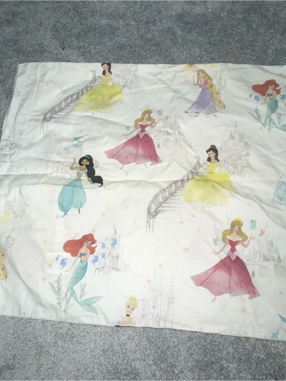 Disney Princess Print Fabric Panel - Pastel Multicolor